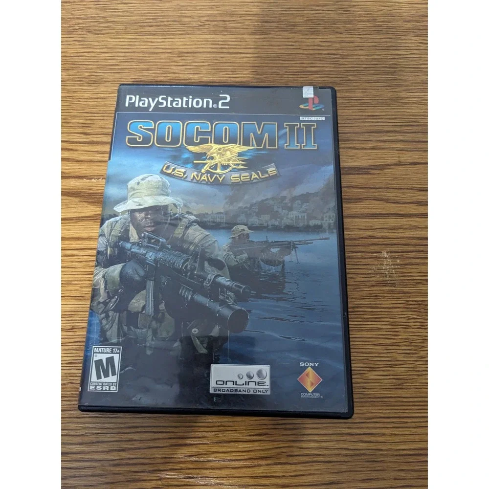 SOCOM II US Navy SEALs‎ PlayStation 2 PS2 Game Complete w/ Case Disc